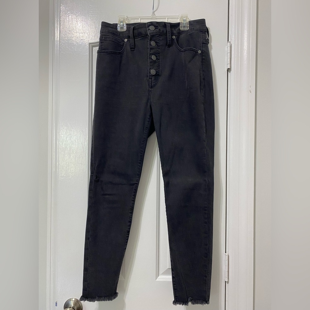 Madewell Curvey High-Rise Skinny Black Jean